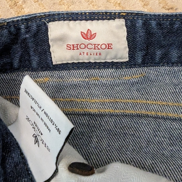 Shockoe Atelier Men’s Slim Straight Button Fly Dark Wash Selvedge Jeans 32x33 - Picture 8 of 11